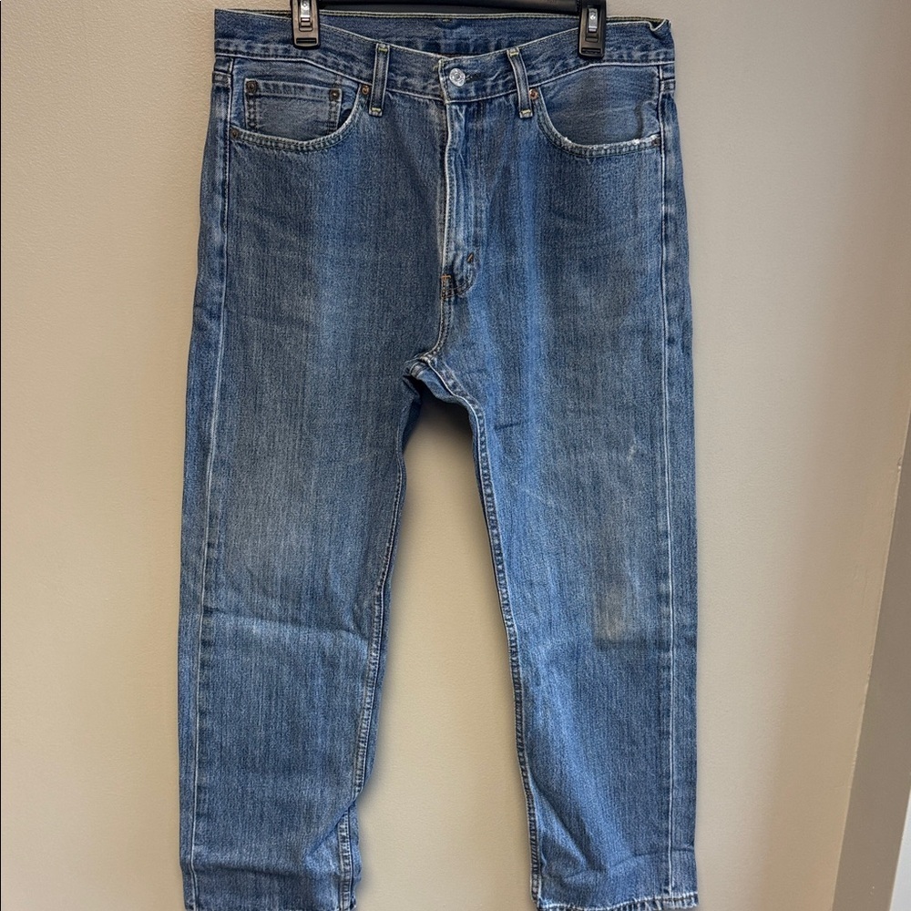 Levi’s 505 Straight Leg Blue Denim Jeans 36x30 Vintage Wash